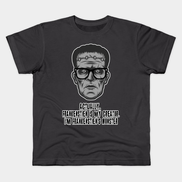 Hipster Frankenstein Kids T-Shirt by n23tees